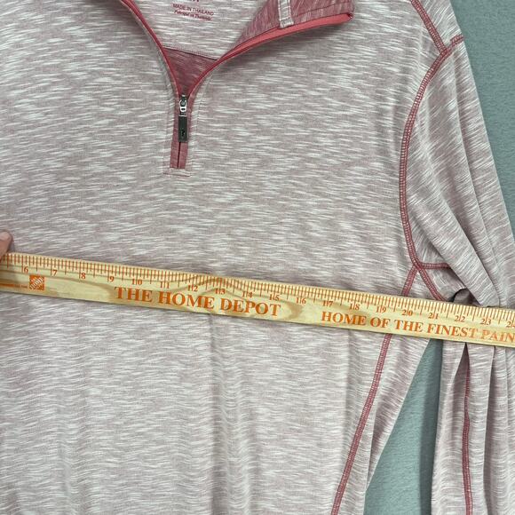 Tommy Bahama Shirt Mens Small Red Quarter Zip Pullover Island Zone Long Sleeve - Picture 6 of 9